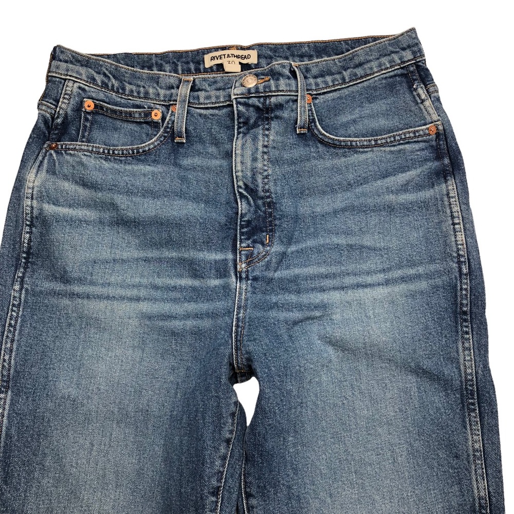 Madewell Rivet & Thread High Rise Stovepipe Jeans - Picture 2 of 14